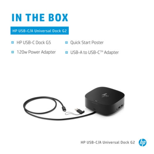 5TW13AA#ABU | HP USB-C/A Universal Dock G2