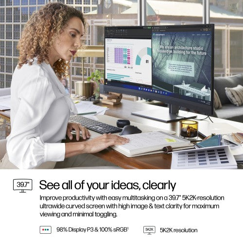 8Y2R2AA#ABU | HP Series 7 Pro 39.7 inch 5K2K Conferencing Monitor-740pm