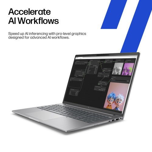 HP ZBook 8 G1ak Wolf Pro Security Edition Copilot+ PC AMD Ryzen AI 7 PRO PRO 350 Mobile workstation 35.6 cm (14") WQXGA 64 GB DDR5-SDRAM 1 TB SSD Wi-Fi 7 (802.11be) Windows 11 Pro AI Workstation, AI PC Silver
