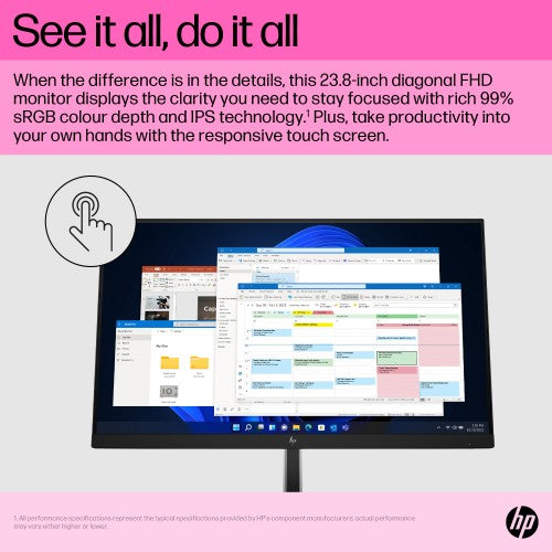 6N6E6AA#ABU | HP E24t G5 FHD Touch Monitor