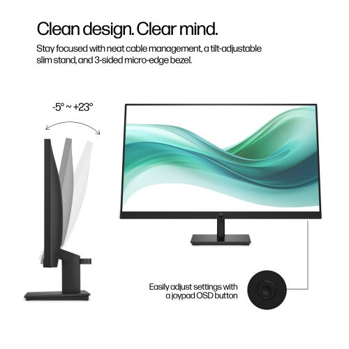 B0CG3UT#ABU | HP Series 3 Pro 27 inch FHD Monitor - 327pf