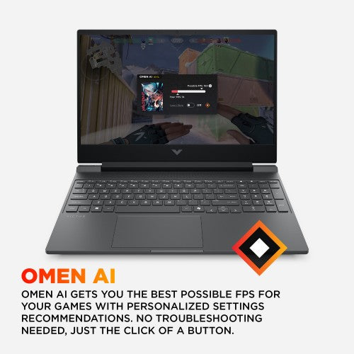 C17WHEA#ABU | HP Victus Gaming 15-fa2300na Intel® Core™ i5 i5-13420H Laptop 39.6 cm (15.6") Full HD 16 GB DDR4-SDRAM 512 GB SSD NVIDIA GeForce RTX 4050 Wi-Fi 6 (802.11ax) Windows 11 Home Black