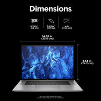 HP ZBook Studio G11 Intel Core Ultra 7 155H Mobile workstation 40.6 cm (16") WQUXGA 32 GB DDR5-SDRAM 1 TB SSD NVIDIA RTX 2000 Ada Wi-Fi 7 (802.11be) Windows 11 Pro AI Workstation, AI PC Grey