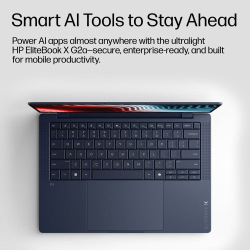 HP DK4D8AT laptop Copilot+ PC 35.6 cm (14") WUXGA 32 GB LPDDR5x-SDRAM 1 TB SSD Wi-Fi 7 (802.11be) Windows 11 Pro Blue