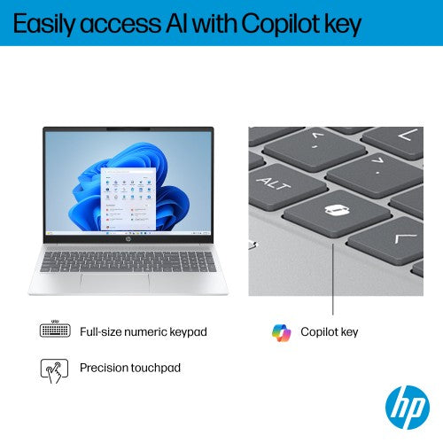 BH3G3EA#ABU | HP OmniBook 5 16-bc1004na AMD Ryzen™ 5 8540U Laptop 40.6 cm (16") 2K 16 GB LPDDR5-SDRAM 512 GB SSD Wi-Fi 6 (802.11ax) Windows 11 Home Silver