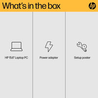 HP 15-fc0007sa AMD Ryzen™ 7 7730U Laptop 39.6 cm (15.6") Full HD 16 GB DDR4-SDRAM 512 GB SSD Wi-Fi 6 (802.11ax) Windows 11 Home Black