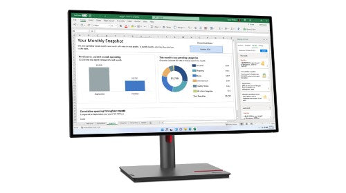 63A1GAT1UK | Lenovo ThinkVision P27h-30 68.6 cm (27") 2560 x 1440 pixels Quad HD IPS
