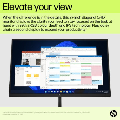 6N4D3AA#ABU | HP E27u G5 QHD USB-C Monitor