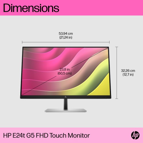 6N6E6AA#ABU | HP E24t G5 FHD Touch Monitor
