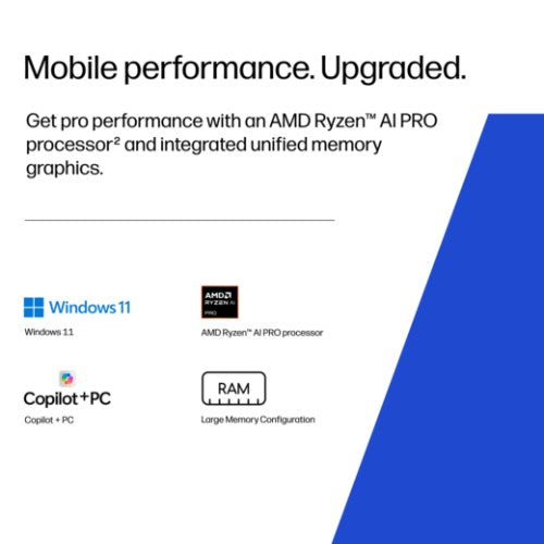 HP ZBook 8 G2a 16 inch Mobile Workstation PC Wolf Pro Security Edition Copilot+ PC AMD Ryzen AI 7 PRO 40.6 cm (16") 2.5K 64 GB DDR5-SDRAM 1 TB SSD Wi-Fi 7 (802.11be) Windows 11 Pro AI Workstation, AI PC Silver