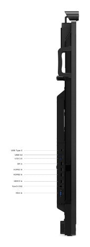 62F2WA1CEK | Lenovo ThinkVision T65 computer monitor 165.1 cm (65") 3840 x 2160 pixels 4K Ultra HD LED Touchscreen Black