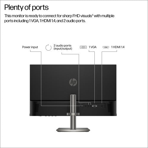 B11W5AT#ABU | HP Series 5 23.8 inch FHD Monitor - 524da