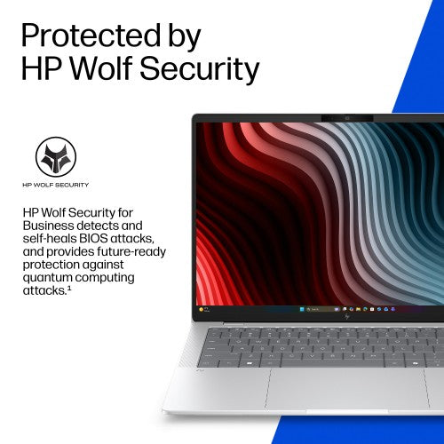 HP EBXG2A14AI RA9P470 14 64GB/1T PC Copilot+ PC Laptop 35.6 cm (14") 3K LPDDR5x-SDRAM 1 TB SSD Wi-Fi 7 (802.11be) Windows 11 Pro Silver
