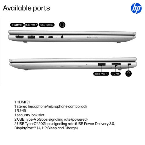 B39WKAT#ABU | HP ProBook 4 G1iR Wolf Pro Security Edition Intel® Core™ i5 i5-1334U Laptop 35.6 cm (14") WUXGA 16 GB DDR5-SDRAM 512 GB SSD Wi-Fi 6E (802.11ax) Windows 11 Pro Silver
