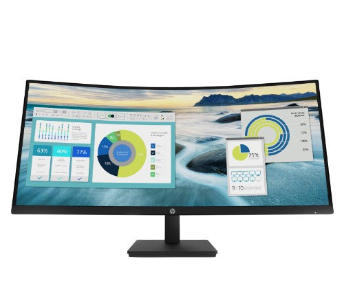 21Y56AA#ABU | HP P34hc G4 WQHD USB-C Curved Monitor