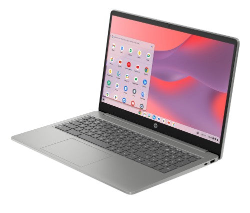 HP Chromebook 15a-nb0008nax Intel® Core™ i3 i3-N305 39.6 cm (15.6") Full HD 8 GB LPDDR5-SDRAM Wi-Fi 6 (802.11ax) ChromeOS Silver