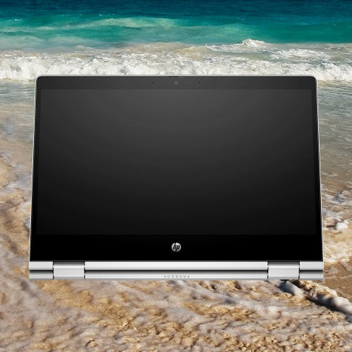 8D414ES#ABU | HP Pro x360 435 G10 AMD Ryzen™ 5 7530U Hybrid (2-in-1) 33.8 cm (13.3") Touchscreen Full HD 8 GB DDR4-SDRAM 256 GB SSD Wi-Fi 6E (802.11ax) Windows 11 Pro Silver