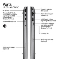 HP ZBook 8 G2i 14 inch Mobile Workstation PC - Data Science Copilot+ PC Intel Core Ultra 7 35.6 cm (14") WUXGA 16 GB DDR5-SDRAM 512 GB SSD Wi-Fi 7 (802.11be) Windows 11 Pro AI Workstation, AI PC Silver