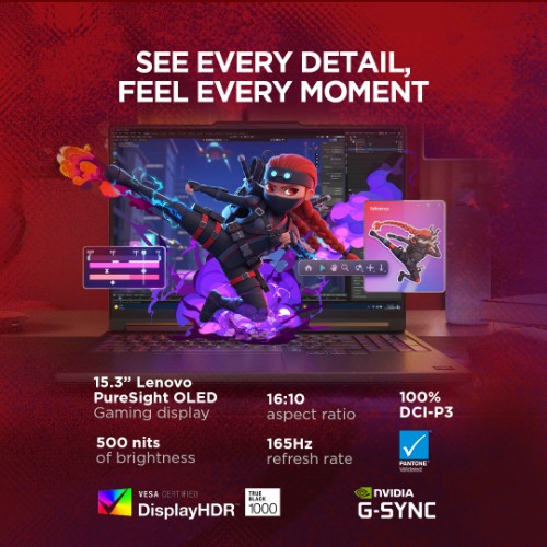 83Q6000RUK | Lenovo Legion 5 15AGP11 Copilot+ PC AMD Ryzen™ AI 7 450 Laptop 38.9 cm (15.3") WQXGA 32 GB DDR5-SDRAM 1 TB SSD NVIDIA GeForce RTX 5060 Wi-Fi 7 (802.11be) Windows 11 Home English Black