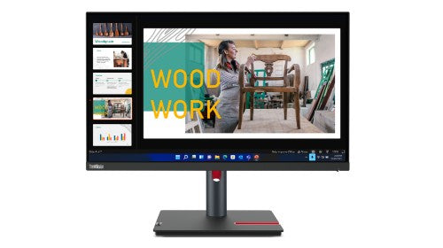 63B4GAT6EU | Lenovo ThinkVision P24q-30 computer monitor 60.5 cm (23.8") 2560 x 1440 pixels Quad HD LED Black