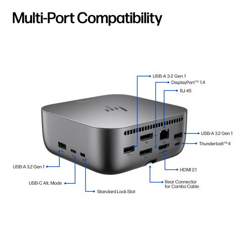 9X472UT#ABU | HP Thunderbolt 4 100W G6 Dock