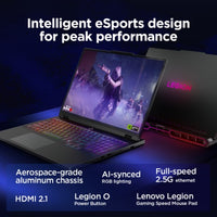 Lenovo Legion Pro 7 16IAX10H Intel Core Ultra 9 275HX Laptop 40.6 cm (16") WQXGA 32 GB DDR5-SDRAM 1 TB SSD NVIDIA GeForce RTX 5080 Wi-Fi 7 (802.11be) Windows 11 Home English Black