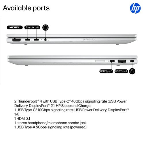 B69C4ET#ABU | HP EliteBook X Flip G1i Next Gen AI PC Copilot+ PC Intel Core Ultra 7 256V Hybrid (2-in-1) 35.6 cm (14") Touchscreen WUXGA 16 GB LPDDR5x-SDRAM 512 GB SSD Wi-Fi 7 (802.11be) Windows 11 Pro Silver