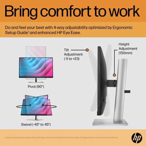 6N6E9A9#ABU | HP E-Series E24 G5 FHD No Stand Monitor