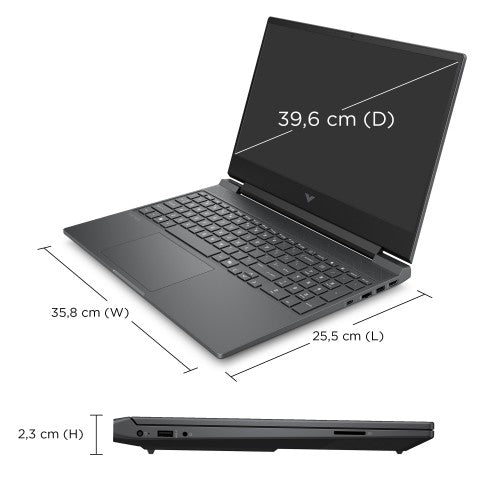 BN8C7EA#ABU | HP Victus Gaming 15-fa2000na Intel Core 5 210H Laptop 39.6 cm (15.6") Full HD 16 GB DDR5-SDRAM 512 GB SSD NVIDIA GeForce RTX 5060 Wi-Fi 6 (802.11ax) Windows 11 Home Black