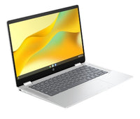 HP Chromebook x360 14b-cd0001na Intel® N N200 35.6 cm (14") Touchscreen Full HD 8 GB LPDDR5-SDRAM 128 GB eUFS Wi-Fi 6 (802.11ax) ChromeOS Silver