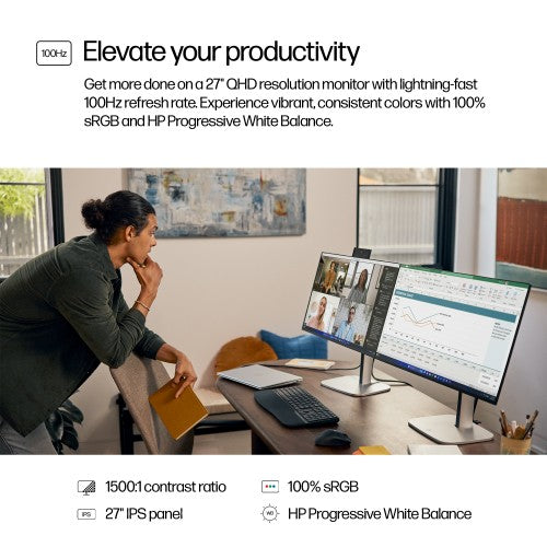 9D9S0UT#ABU | HP Series 5 Pro 27 inch QHD Monitor - 527pq