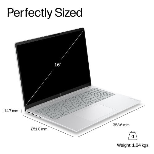 D82QGEA#ABU | HP OmniBook 3 Laptop Next Gen AI 16-bz0010nax Copilot+ PC Snapdragon X1-26-100 40.6 cm (16") 2K 16 GB LPDDR5x-SDRAM 512 GB SSD Wi-Fi 6E (802.11ax) Windows 11 Home Grey, Silver