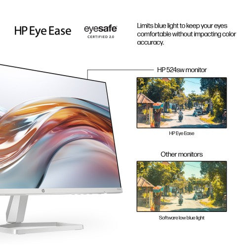 94C21AA#ABU | HP Series 5 23.8 inch FHD White Monitor - 524sw
