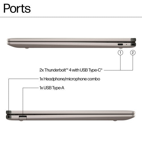 9D0K4EA#ABU | HP Spectre x360 14-eu0006na Intel Core Ultra 5 125H Hybrid (2-in-1) 35.6 cm (14") Touchscreen 3K 16 GB LPDDR5x-SDRAM 512 GB SSD Wi-Fi 6E (802.11ax) Windows 11 Home AI PC Black