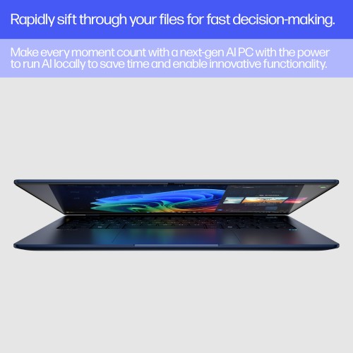 A26TLEA#ABU | HP EliteBook Ultra G1q AI PC Copilot+ PC Snapdragon X1E-78-100 Laptop 35.6 cm (14") Touchscreen 2.2K 16 GB LPDDR5x-SDRAM 1 TB SSD Wi-Fi 6E (802.11ax) Windows 11 Pro Blue
