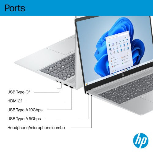 D77G5EA#ABU | HP OmniBook 5 LaptopAI 16-af1008nax Intel Core Ultra 5 225U Laptop 40.6 cm (16") 2K 16 GB LPDDR5x-SDRAM 512 GB SSD Wi-Fi 6 (802.11ax) Windows 11 Home AI PC Silver