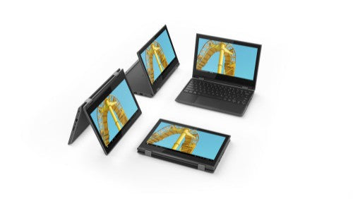 81M9006DUK | Lenovo 300e Windows 2nd Gen Intel® Celeron® N N4120 Hybrid (2-in-1) 29.5 cm (11.6") Touchscreen HD 4 GB LPDDR4-SDRAM 64 GB eMMC Wi-Fi 5 (802.11ac) Windows 10 Pro Education Black