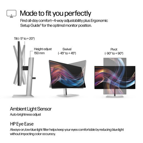 8J9G2AA#ABU | HP Series 7 Pro 27 inch 4K Thunderbolt 4 Monitor - 727pk
