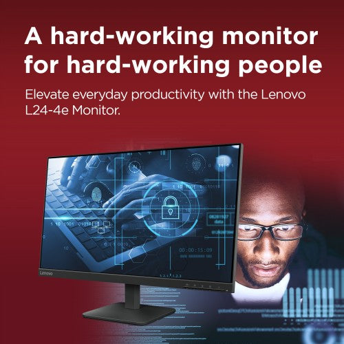 68C2KAC1UK | Lenovo 68C2KAC1UK computer monitor 60.5 cm (23.8") 1920 x 1080 pixels Full HD LCD Black
