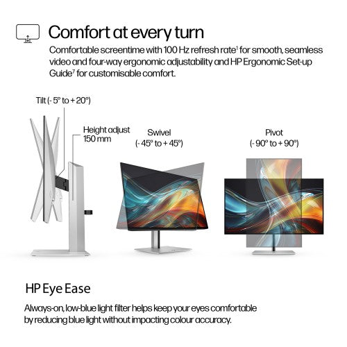8X534AA#ABU | HP Series 7 Pro 24 inch WUXGA Monitor - 724pn