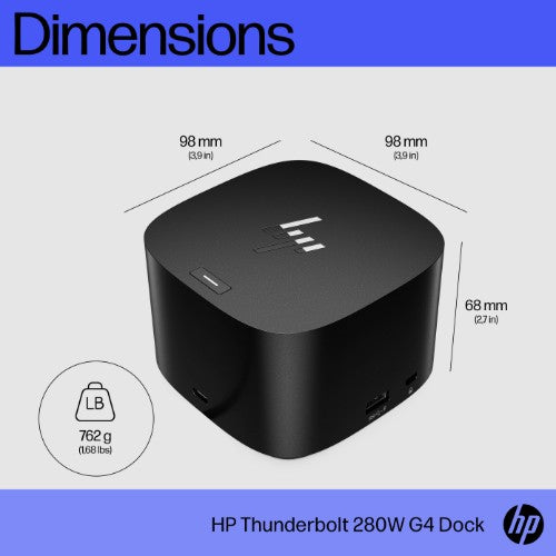 4J0G4AA#ABU | HP Thunderbolt Dock 280W G4 w/Combo Cable