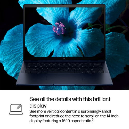 B68SQEA#ABU | HP EliteBook X Flip G1i Next Gen AI PC Wolf Pro Security Edition Copilot+ PC Intel Core Ultra 7 258V Hybrid (2-in-1) 35.6 cm (14") Touchscreen WUXGA 32 GB LPDDR5x-SDRAM 1 TB SSD Wi-Fi 7 (802.11be) Windows 11 Pro Blue