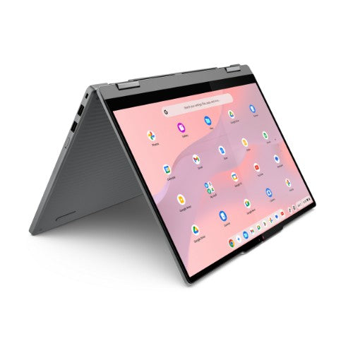 83LL0002UK | Lenovo Chrome 2in1 14IRU10 Intel Core 5 120U Chromebook 35.6 cm (14") Touchscreen WUXGA 8 GB LPDDR5-SDRAM 128 GB UFS Wi-Fi 6E (802.11ax) ChromeOS English Grey