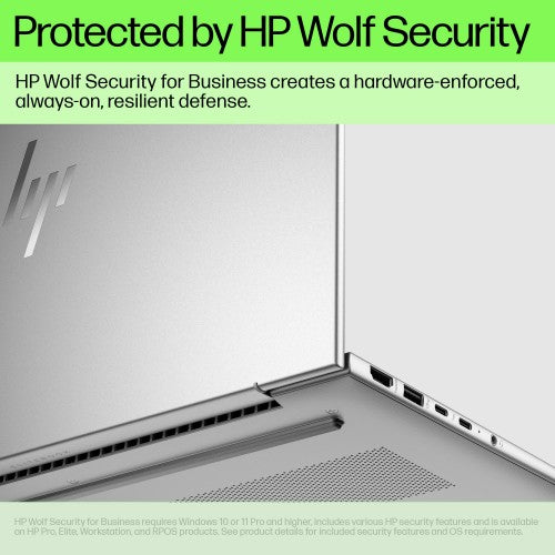 A23FBEA#ABU | HP EliteBook G11 Intel Core Ultra 7 155U Laptop 40.6 cm (16") WUXGA 16 GB DDR5-SDRAM 512 GB SSD Wi-Fi 6E (802.11ax) Windows 11 Pro AI PC Silver