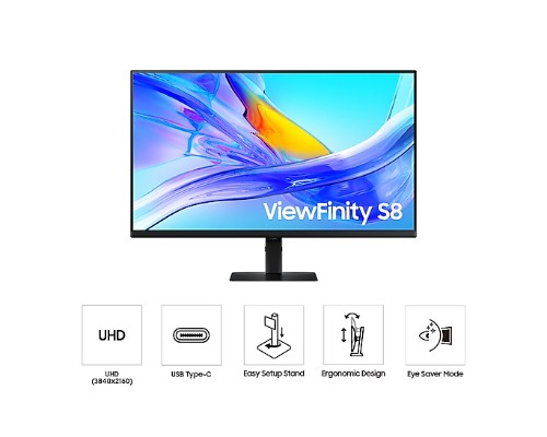 LS27D800UAUXXU | Samsung LS27D800UAU computer monitor 68.6 cm (27") 3840 x 2160 pixels 4K Ultra HD Black