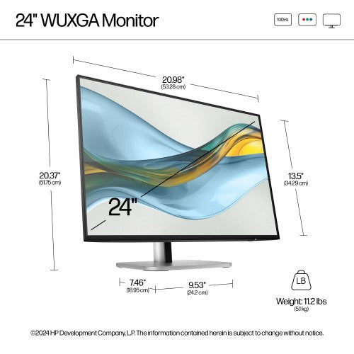 9D9A7AA#ABU | HP Series 5 Pro 24 inch WUXGA Monitor - 524pn