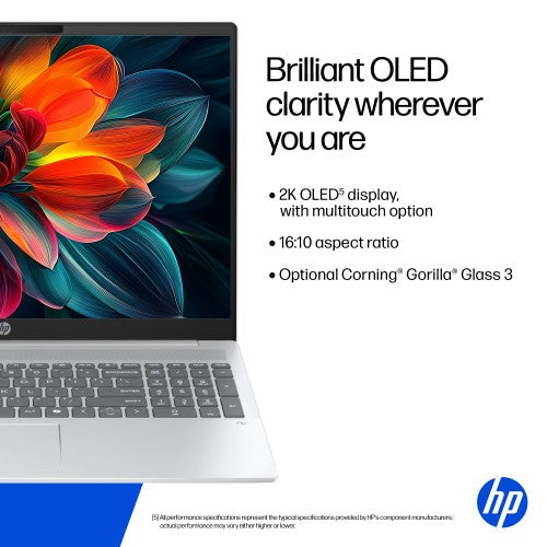 C0BS9EA#ABU | HP OmniBook 5 NGAI OmniBook 5 Next Gen AI 14-he0001na Copilot+ PC Snapdragon X1-26-100 Laptop 35.6 cm (14") 2K 16 GB LPDDR5x-SDRAM 512 GB SSD Wi-Fi 6E (802.11ax) Windows 11 Home Silver