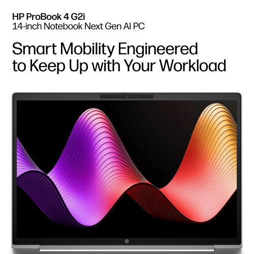 HP ProBook 4 G2i 14 inch Notebook Next Gen AI PC Wolf Pro Security Edition Copilot+ PC Intel Core Ultra 5 325 Laptop 35.6 cm (14") WUXGA 16 GB DDR5-SDRAM 512 GB SSD Wi-Fi 7 (802.11be) Windows 11 Pro Silver