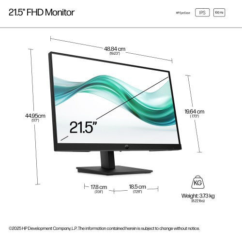B0BN7UT#ABU | HP Series 3 Pro 21.5 inch FHD Monitor 322ph