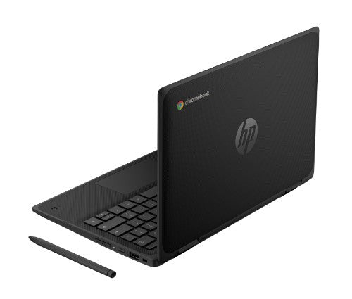 5P9U6EA#ABU | HP Fortis Flip G1m Chromebook MediaTek 520 29.5 cm (11.6") Touchscreen HD 8 GB LPDDR4x-SDRAM 64 GB eMMC Wi-Fi 6 (802.11ax) ChromeOS Black